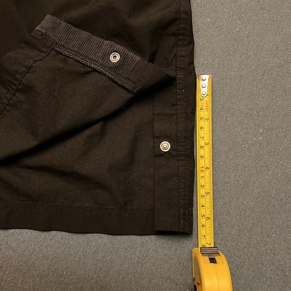 Nike shorts. Draw string, snap, & zipper, 13" length.  Black - Picture 3 of 5